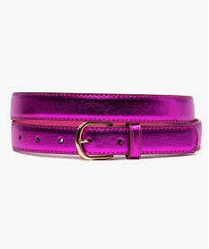 GEMO Ceinture femme coloris métallisé Rose