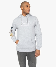 sweat homme a capuche - star wars grisB476601_1