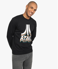 sweat homme imprime - atari noir sweatsB477001_1