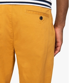 pantalon homme chino coupe slim jauneB478701_2