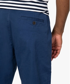 pantalon homme chino coupe slim bleu pantalons de costumeB478901_2