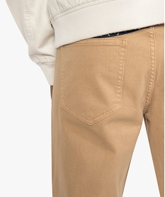 pantalon homme 5 poches coupe straight beige pantalons de costumeB479101_2
