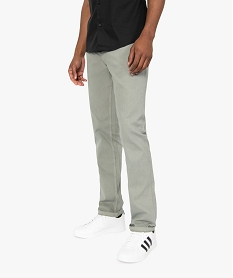 GEMO Pantalon homme 5 poches coupe Straight Vert