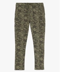 pantalon homme multi-poches a motif camouflage vertB480001_4