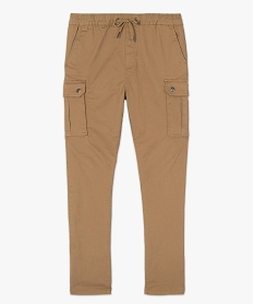 pantalon homme avec poches a rabat sur les cuisses beigeB480201_4