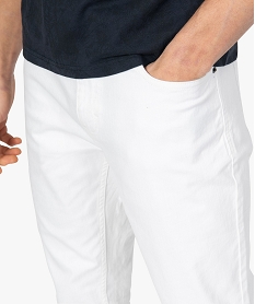 pantalon homme 5 poches coupe straight blancB480501_2