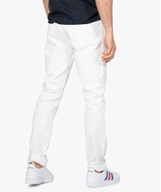 pantalon homme 5 poches coupe straight blanc pantalons de costumeB480501_3