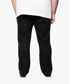 pantalon homme grande taille chino en stretch coupe straignt noirB481101_3