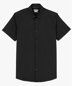 chemise homme en coton stretch coupe slim noirB485001_4