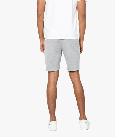 bermuda homme en maille a taille elastiquee gris shorts et bermudasB489101_3