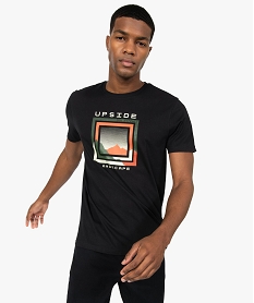 GEMO Tee-shirt homme à manches courtes avec motif XL kaki vif