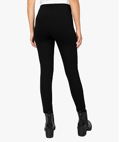 legging femme en maille milano avec large taille elastiquee noir leggings et jeggingsB503201_3