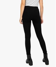 leggings femme en maille milano avec fausses poches zippees noir leggings et jeggingsB503401_3