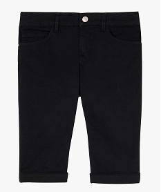 bermuda femme en coton extensible noir shortsB504501_4