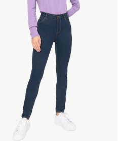 GEMO Jean femme coupe Slim taille normale Bleu