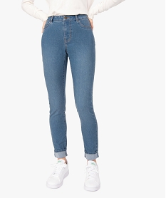 GEMO Jean femme coupe Slim taille normale Gris