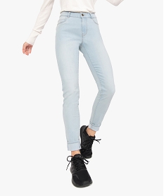 GEMO Jean femme coupe Slim taille normale Bleu