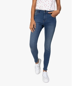 GEMO Jean femme coupe skinny taille normale Gris