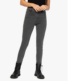 GEMO Jegging femme taille haute Gris