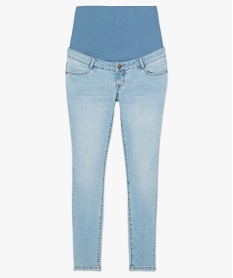 jean de grossesse slim 4 poches avec bandeau jersey bleu slimB510901_4