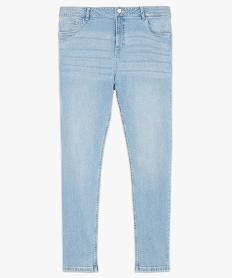 jean femme grande taille coupe straight stretch a taille reglable bleu pantalons et jeansB511501_4