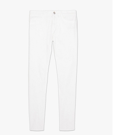 pantalon femme facon jean coupe slim blancB515501_4