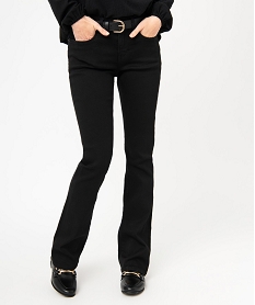GEMO Jean coupe Bootcut femme noir vif