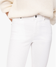 jean femme coupe skinny taille normale blancB515901_2