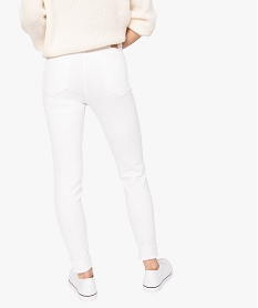 jean femme coupe skinny taille normale blancB515901_3