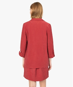 veste blazer femme en viscose fluide rouge vestesB523101_3
