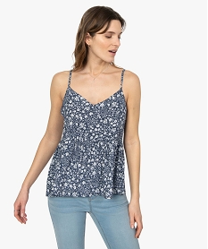 NU-PIED BLEU IMPRIMÃ‰ BLOUSE IMPRIME - AOP