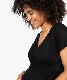 tee-shirt de grossesse et allaitement cache-cour noirB543301_1