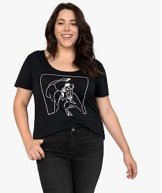 GEMO Tee-shirt femme grande taille imprimé Cruella - Disney Imprimé
