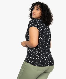 tee-shirt femme grande taille a manches courtes a motifs imprime t-shirts manches courtesB546201_3
