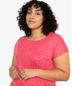 tee-shirt femme grande taille a manches courtes a motifs imprimeB546401_2
