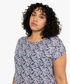 tee-shirt femme grande taille a manches courtes a motifs imprimeB546501_2