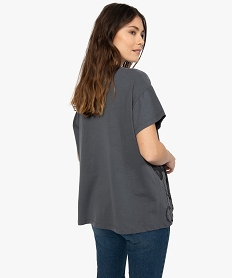 tee-shirt femme avec motif femme - disney gris t-shirts manches courtesB550301_3