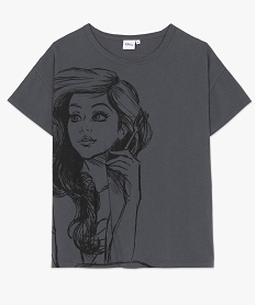 tee-shirt femme avec motif femme - disney gris t-shirts manches courtesB550301_4