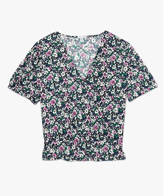tee-shirt femme avec decollete cache-cour - lulucastagnette imprime t-shirts manches courtesB551701_4