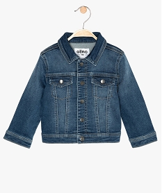 GEMO Veste bébé garçon en jean extensible Gris