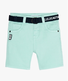 short bebe garcon en toile extensible – lulu castagnette vert shortsB566201_1