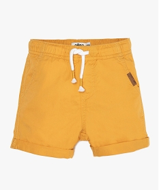 PANTALON BRUT BERMUDA JAUNE MOUTARDE