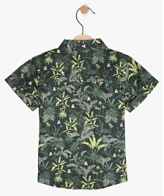 chemise bebe garcon en lin imprime tropical - lulucastagnette imprimeB568801_3