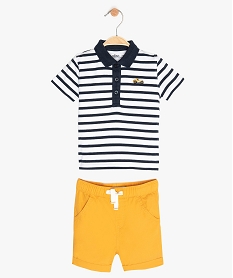 GEMO Ensemble bébé garçon 2 pièces (polo et short) Imprimé