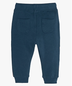 pantalon de jogging bebe garcon avec liseres sur les cotes bleuB571601_3