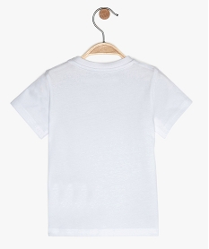 tee-shirt bebe garcon a manches courtes avec motif blancB575201_3