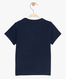 tee-shirt bebe garcon a manches courtes avec motif bleuB575301_2