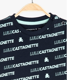 tee-shirt bebe garcon imprime a manches courtes – lulucastagnette bleu tee-shirts manches courtesB576201_2