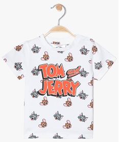 tee-shirt bebe garcon imprime - tom and jerry imprimeB576301_1