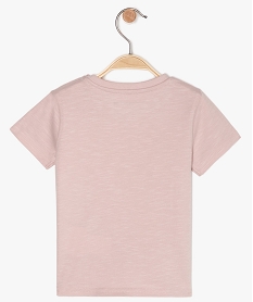 tee-shirt bebe garcon imprime - lulucastagnette rose tee-shirts manches courtesB577701_3